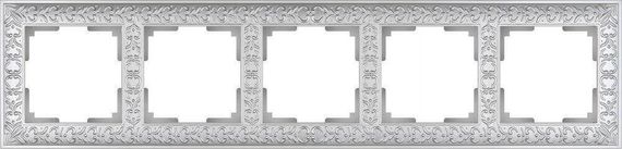 Рамка Werkel Antik на 5 постов жемчужный WL07-Frame-05 4690389063534