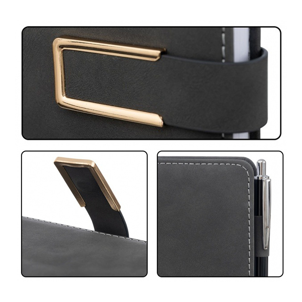 Ежедневник Basir, с ручкой, формат А5, материал-кожезаменитель, 116 листов, размер 14,5*21 см