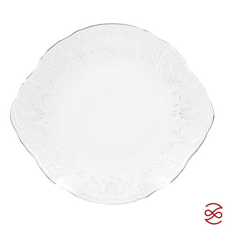 Тарелка для торта Bernadotte Платиновый узор 27 см