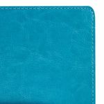 Тетрадь А5 (148x218 мм), BRAUBERG "Office PRO", гибкая, под кожу, гребень, 80 л., бирюзовая, 111043