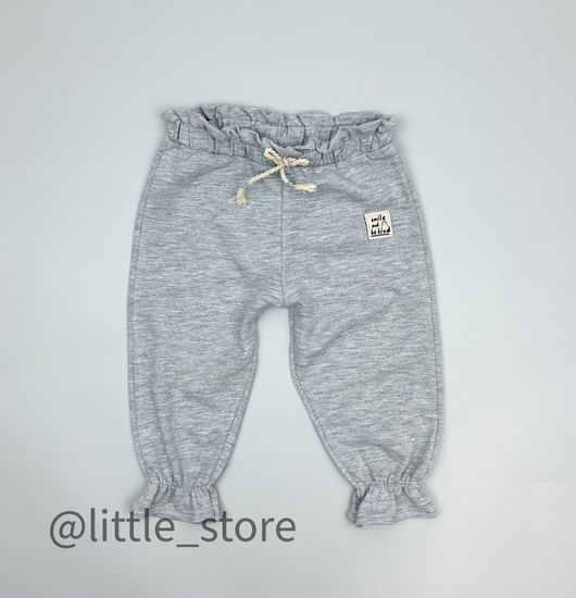 Штанишки из футера(тонкого), Серые