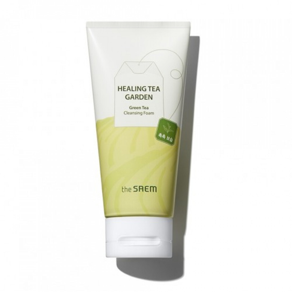 Пенка очищающая с экстрактом зеленого чая The Saem Healing Tea Garden Green Tea Cleansing Foam 150 мл