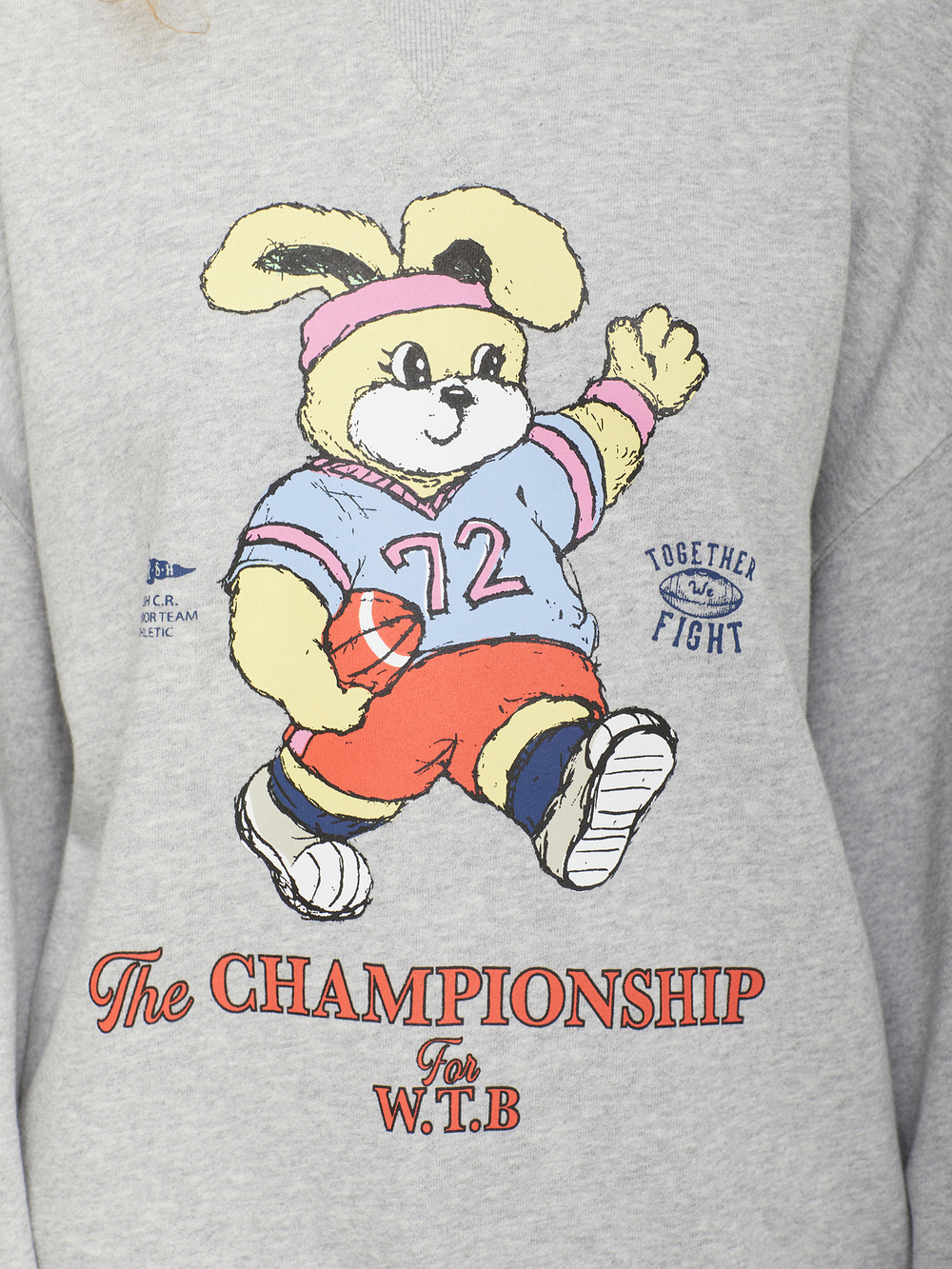 Женская Толстовка Witty Bunny Rugby Player