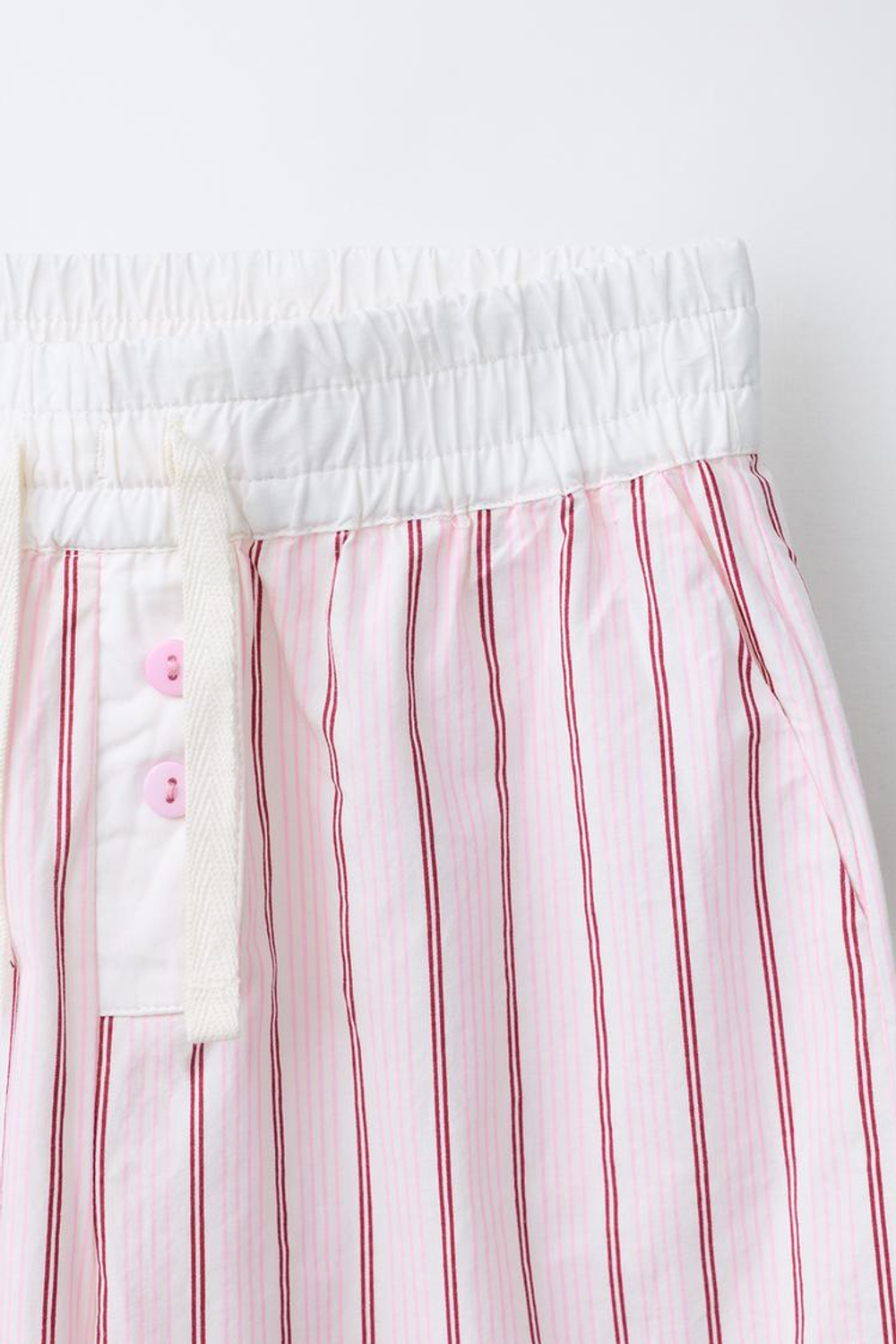 ZARA БРЮКИ В ПОЛОСКУ, РОЗОВЫЙ