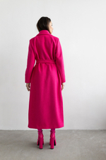 Пальто прямого кроя из шерсти в стиле Барби