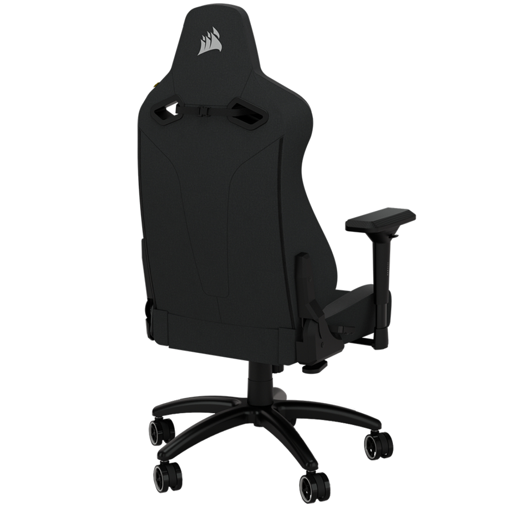CORSAIR TC200 Soft Fabric Gaming Chair, Standard Fit - Black/Black