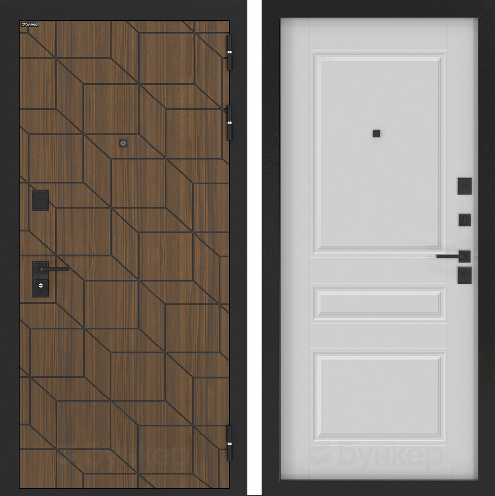 Дверь Входная Бункер BN-03 ФЛ-711 Белый Софт, металлическая