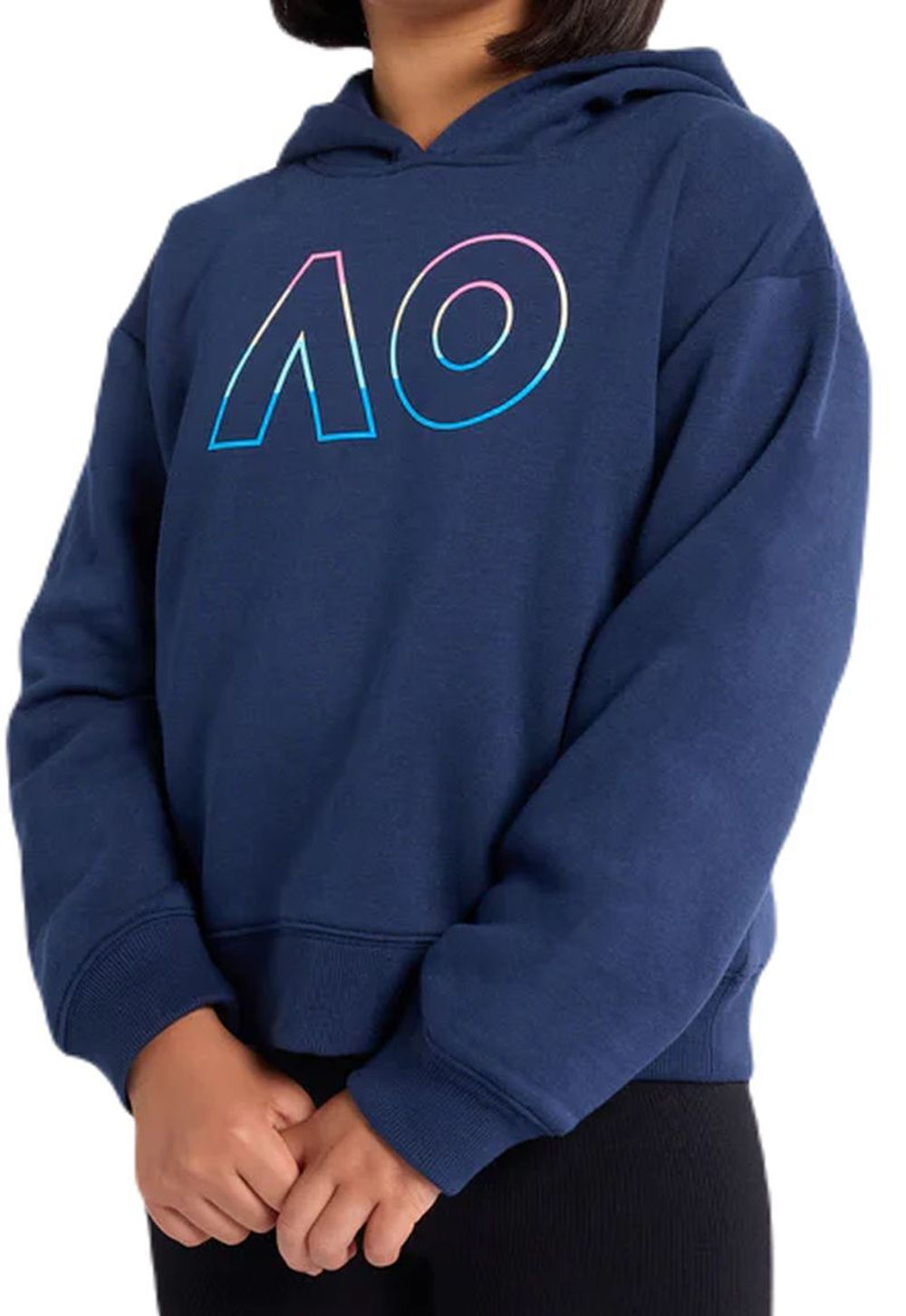 Кофта для девочки теннисная  Australian Open AO Logo - небесный