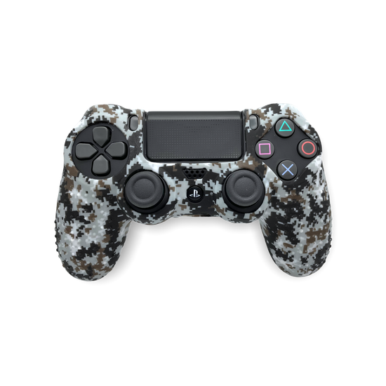 Силиконовый чехол для DualShock 4 PS4 пиксельный камуфляж