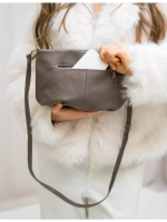 Сумка через плечо маленькая клатч натуральная кожа