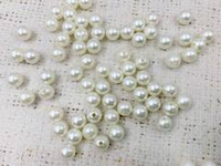 Бусины пришивные, Ø 14 мм, 500 гр, молочный