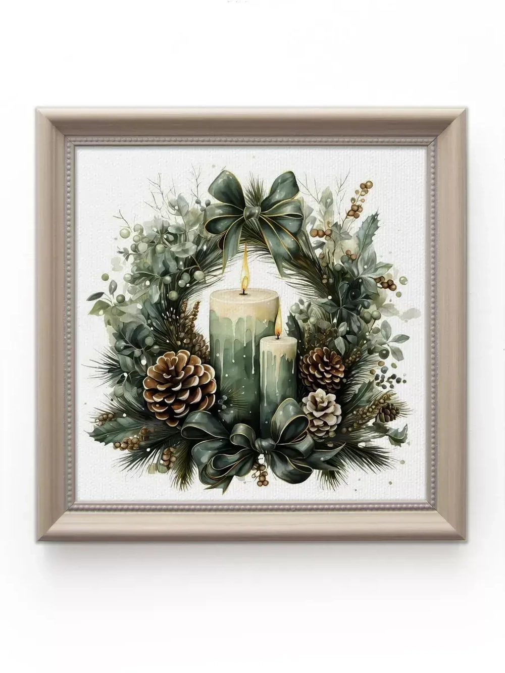 Картины на стену интерьерные на холсте 4 шт, 23*23 см