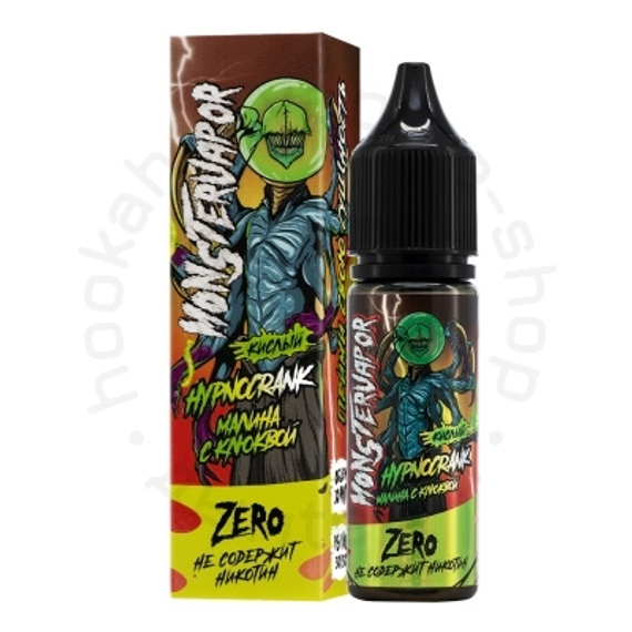 Жидкость MONSTERVAPOR HYPNOCRANK с ароматом малины с клюквой, 0 мг/см³, 30 мл. ZERO.