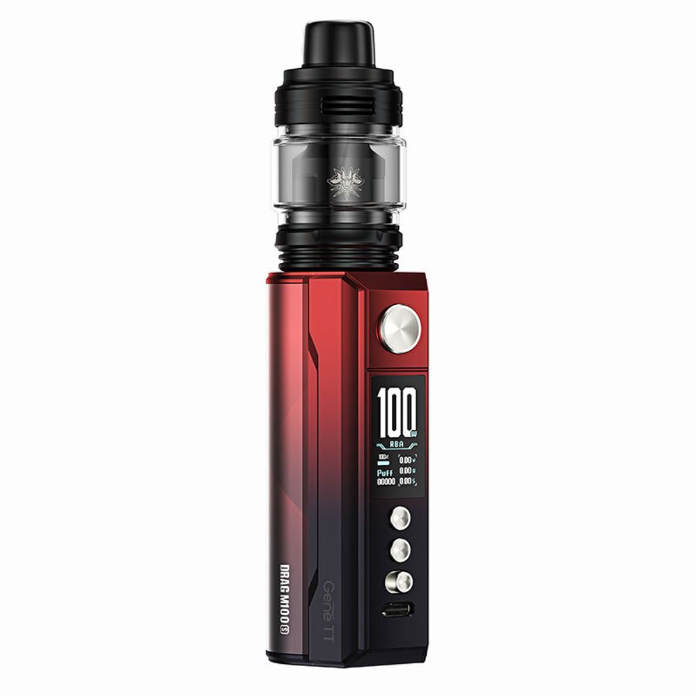 Набор Voopoo Drag M100S Kit - Red Black Набор Voopoo Drag M100S Kit - Red Black