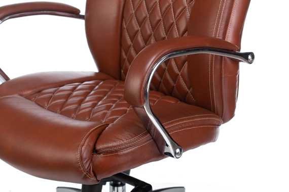 Кресло руководителя Бюрократ T-9924WALNUT светло-коричневый Leather Eichel кожа крестов. металл/дере