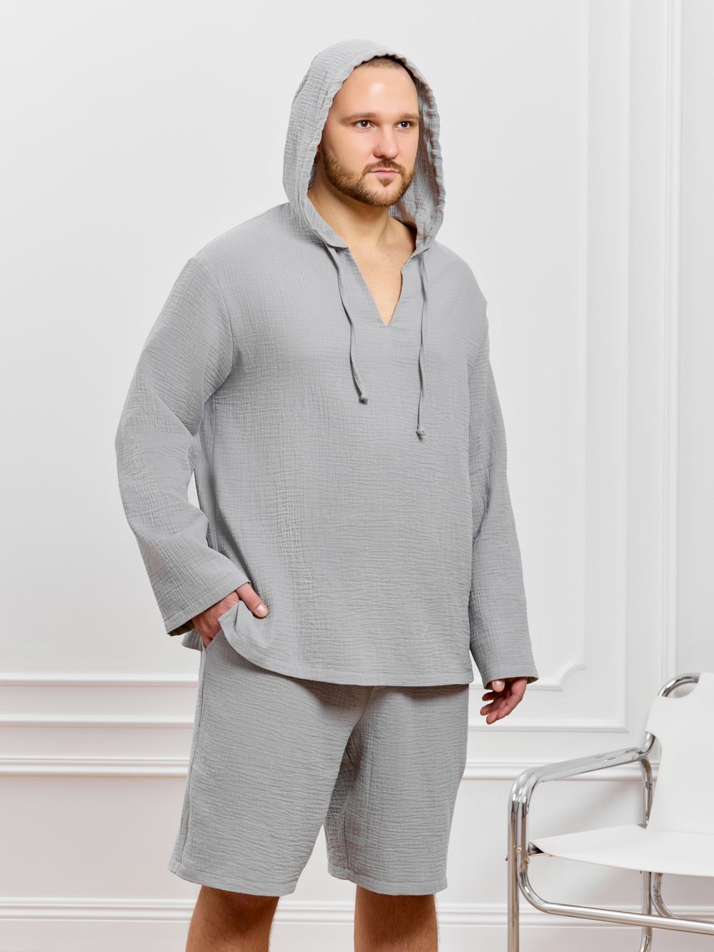 Костюм мужской Нептун-1 Виотекс СЕРЫЙ