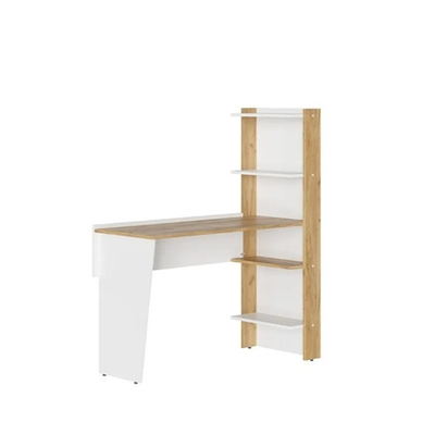 Стол письменный Techno белый / дуб крафт золотой