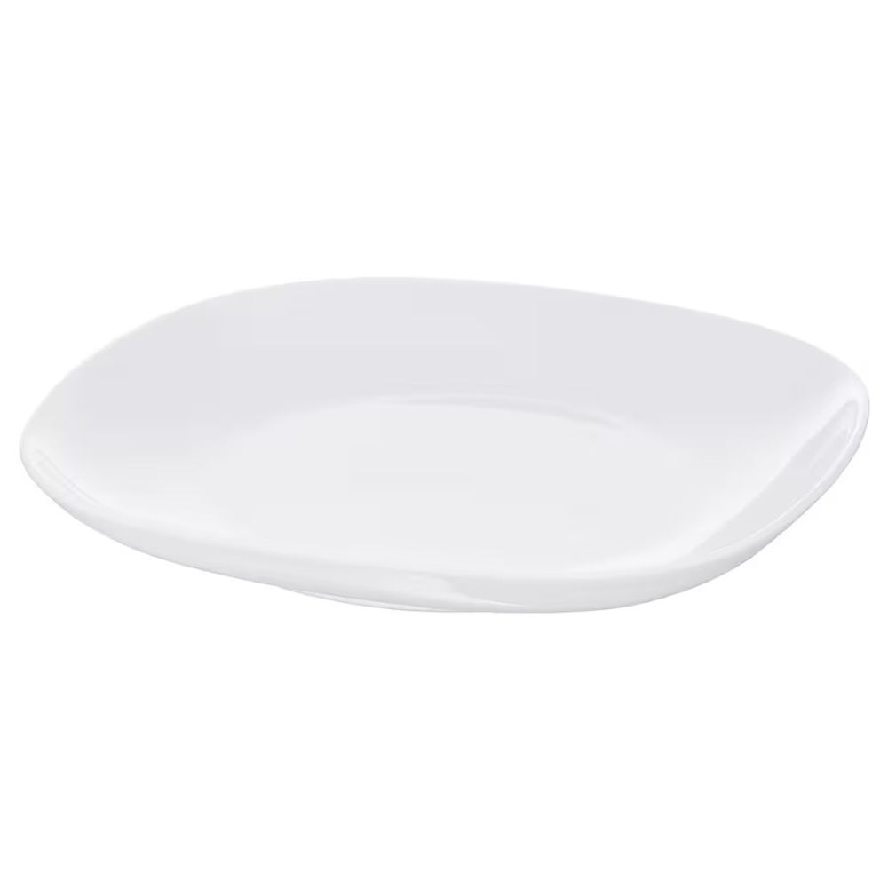 ВЭРДЕРА VАRDERA Тарелка 25x25 см, белая