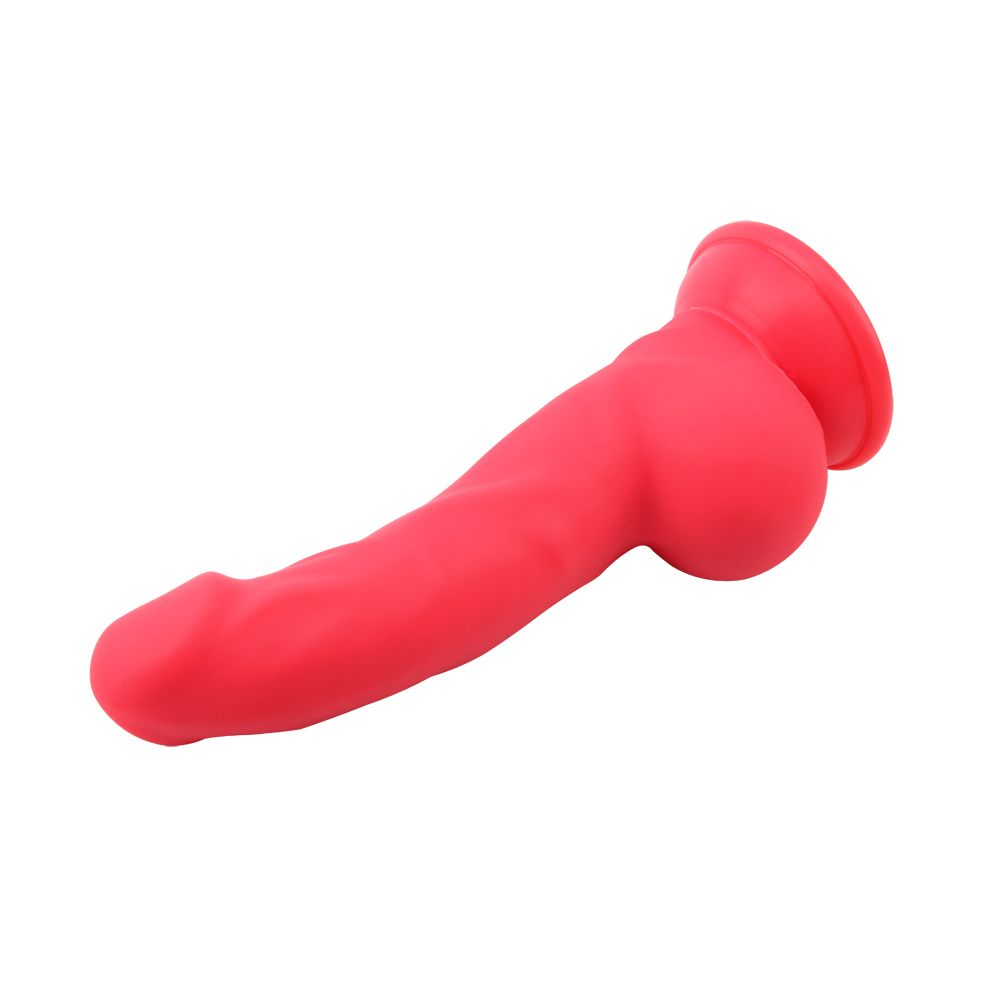 Красный фаллоимитатор Carl.L - 21,8 см. (Цвет: красный)