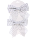 Бант на ёлку «Волшебство» 15*15 см (набор 2 шт), Серебро