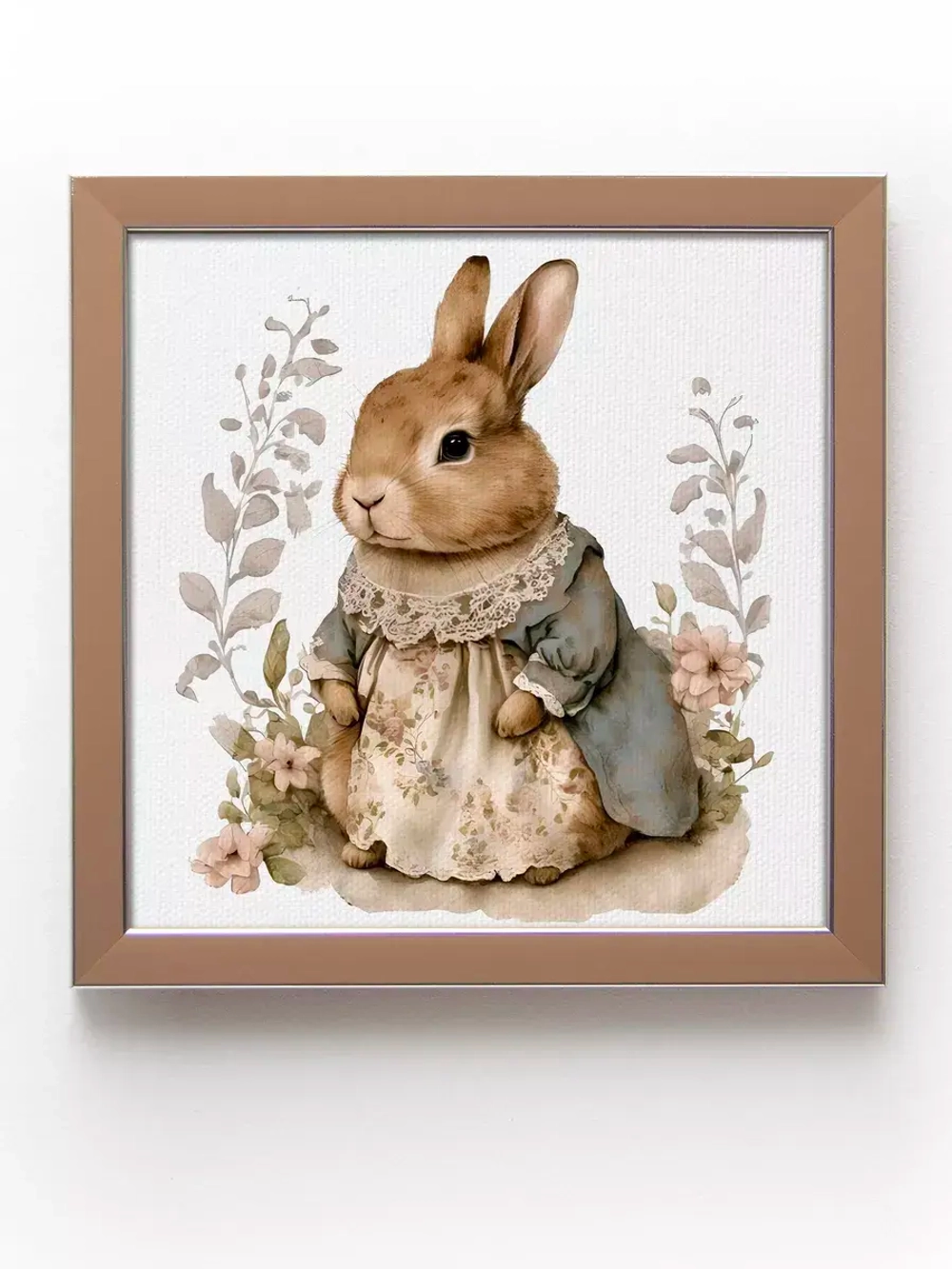 Картины на стену интерьерные на холсте 4 шт, 23*23 см