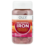 OLLY, Delightful Iron, железо для детей от 4 лет, фруктовый пунш, 60 жевательных таблеток