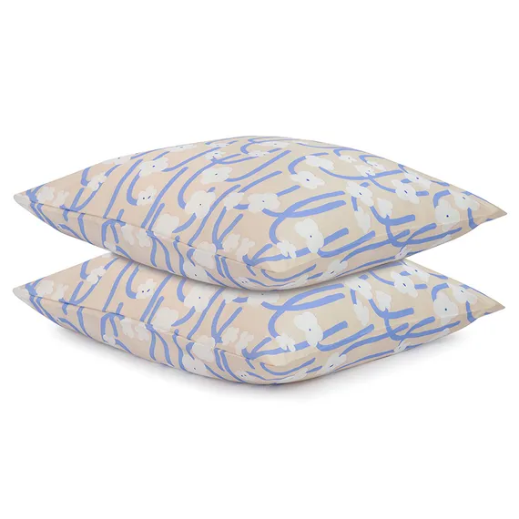 Набор из двух наволочек сиреневого цвета с принтом "Полярный цветок", Scandinavian Touch, 70х70 см