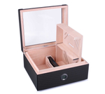 Хьюмидор Lubinski на 60 сигар со стеклом, Карбон, Q2799