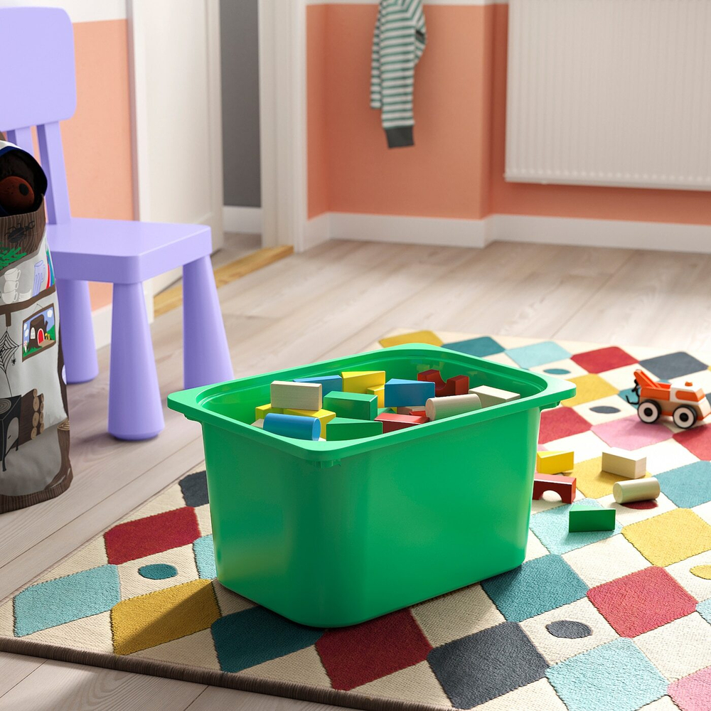 IKEA TROFAST  (ИКЕА ТРОФАСТ)  -  Контейнер, ярко-зеленый, 42x30x23 см