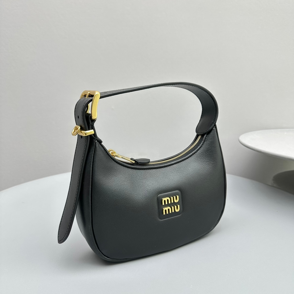 Leather Hobo Bag 20 cm