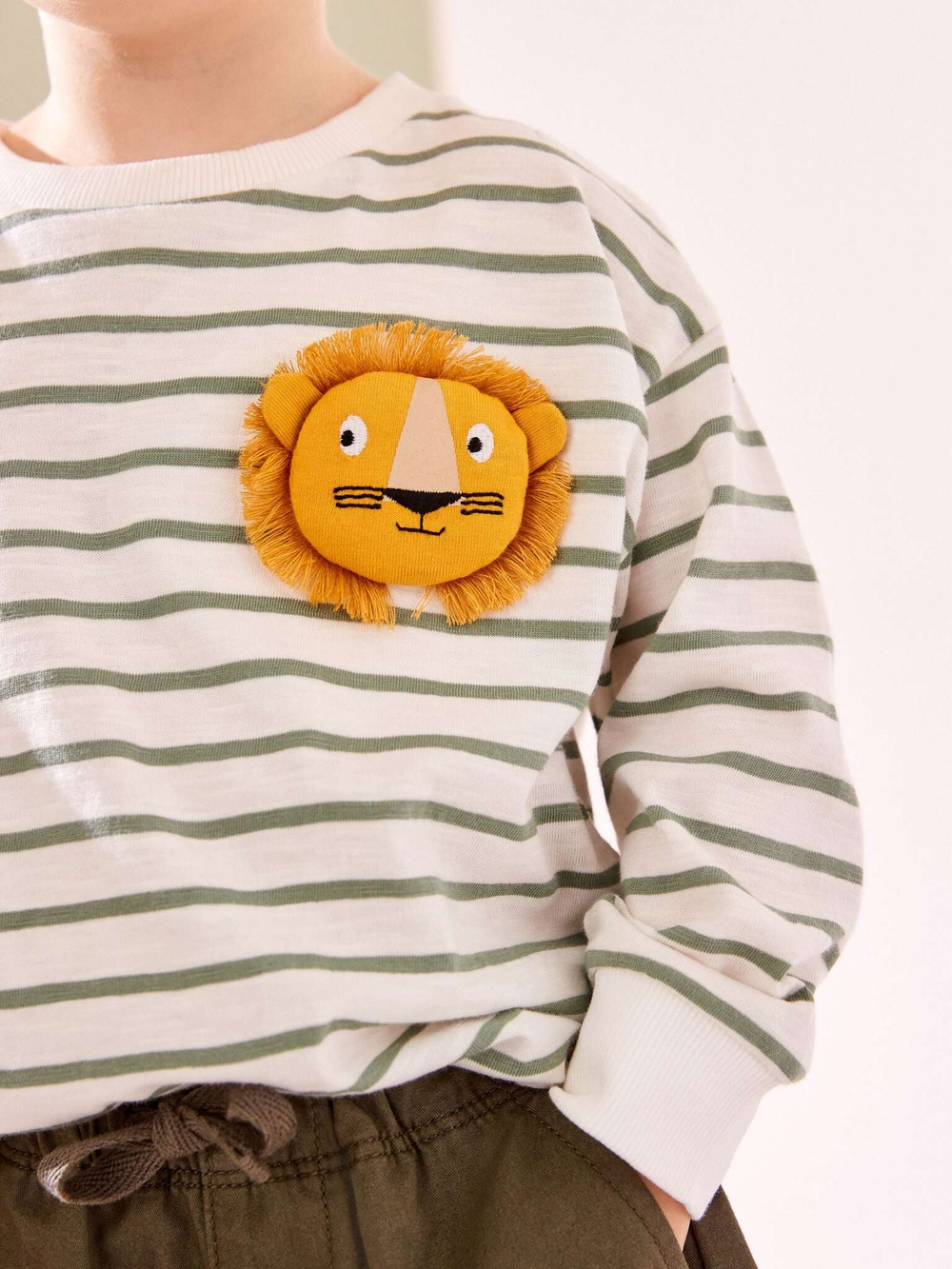 Лонгслив для мальчика Next 642-808, 3 шт., Белый, Фиолетовый, Зеленый