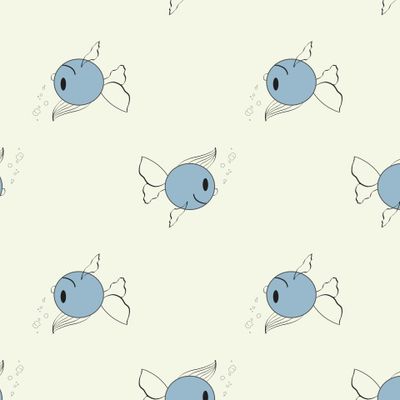 Иллюстрация веселой рыбы
