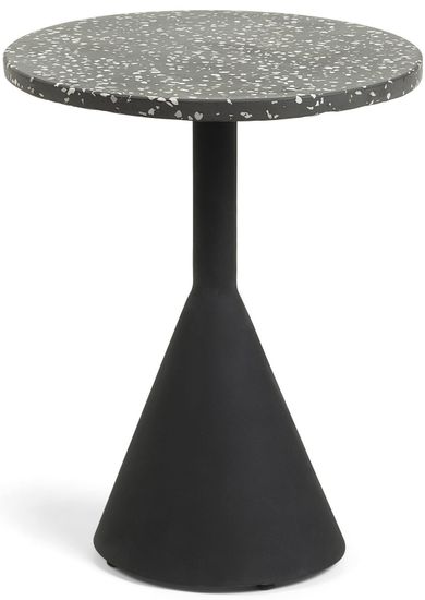 Приставной столик Melano терраццо черный