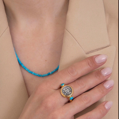 Бусы из Ограненной Бирюзы