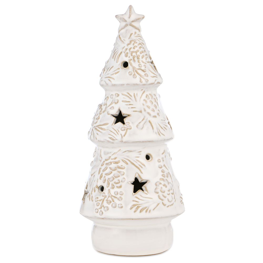 ФИГУРКА "ЕЛКА" С LED-ПОДСВЕТКОЙ КОЛЛЕКЦИЯ "PINE CONES", 10*10*22,5 СМ