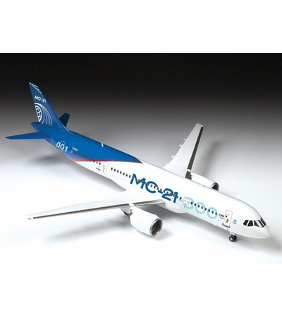Сборная модель ZVEZDA Пассажирский авиалайнер МС-21-300, 1/144