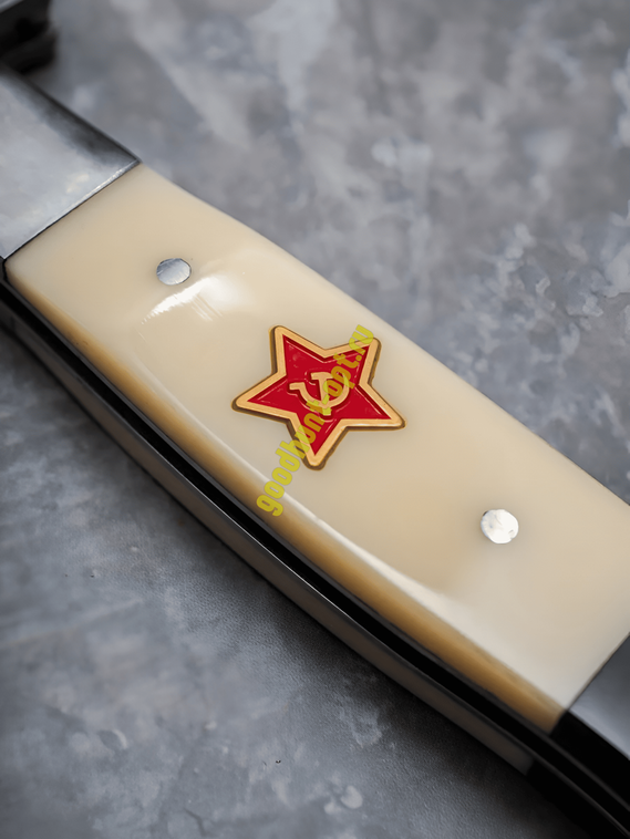 Тактический складной нож финка НКВД туристический Бежевый