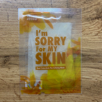 Маска для лица Ultru I'm Sorry for My Skin Real Calendula Revitalizing Mask тканевая восстанавливающая с календулой 23 г