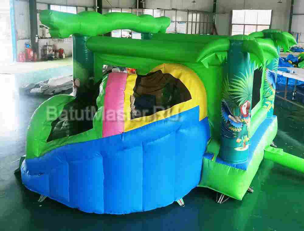 Надувной коммерческий батут Тропический лес 4х4х2,5 м