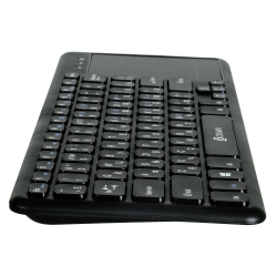 Клавиатура Oklick 830ST черный USB [1011937] (Клавиатура беспроводная slim Multimedia Touch)
