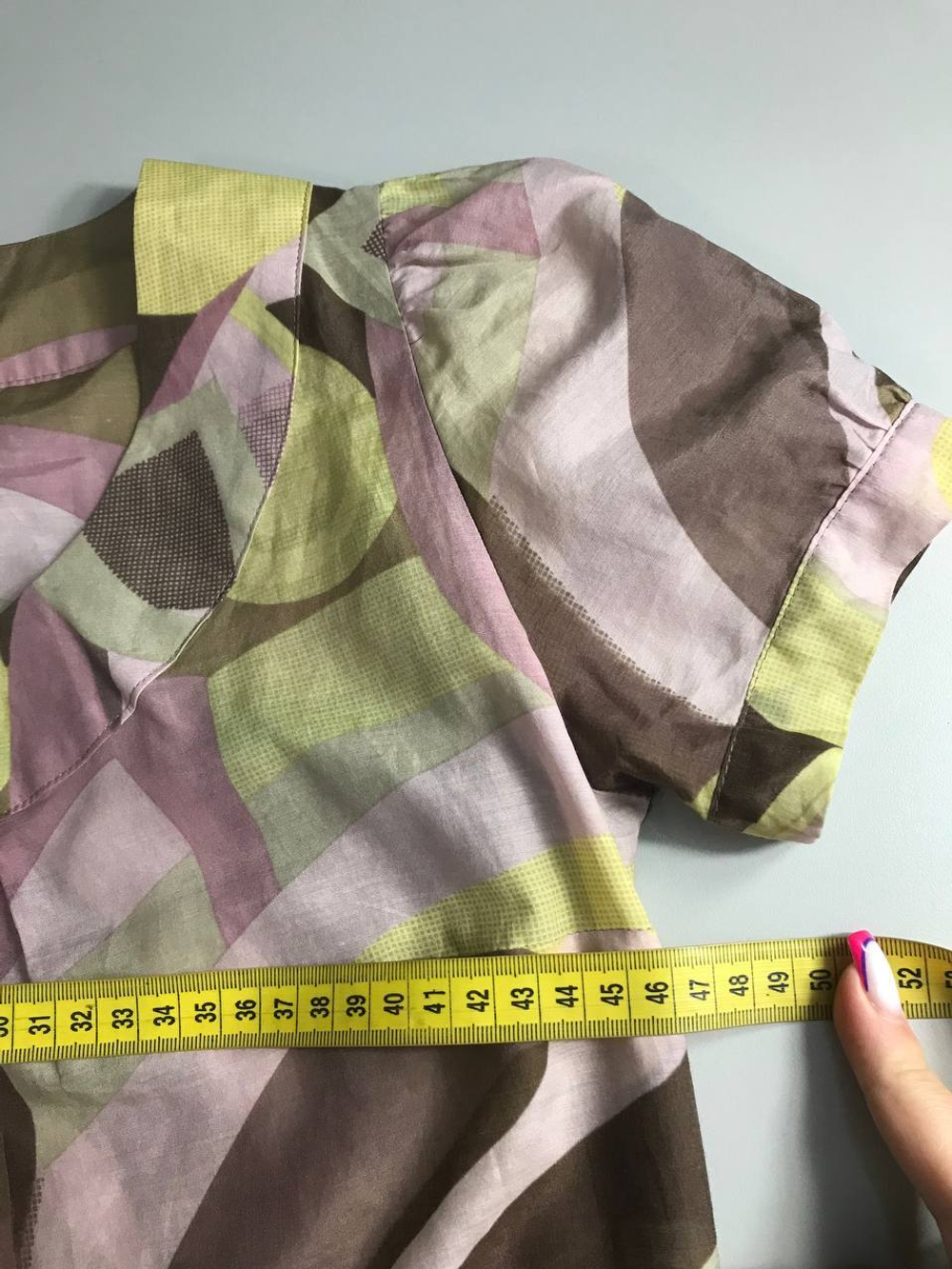 Блузка Marks&Spencer свободного кроя, маркировка 8, визуально 42 размер