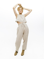 Linen set with top and pants