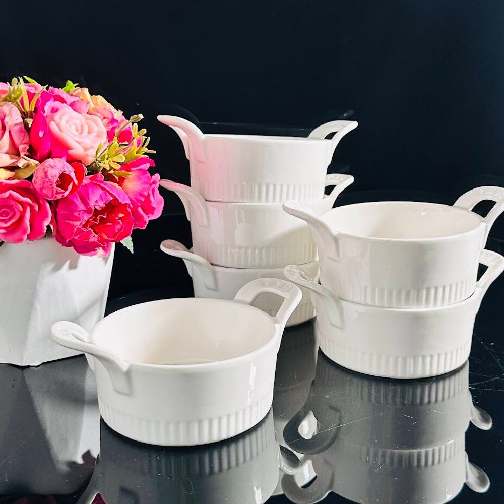 Lenardi 142-056 Набор из 6 круглых салатников 15см в под.уп.(х8)Фарфор