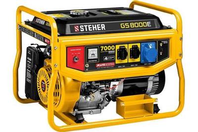Бензиновый генератор (7 кВт) STEHER (GS-8000E)