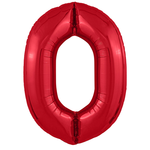 Цифра 0 красный 40" Agura