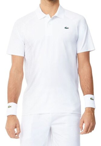 Мужское теннисное поло Lacoste Tennis x Novak Djokovic Ultra-Dry Polo - white