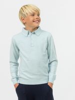 Поло для мальчика с длинным рукавом AT724 голубой