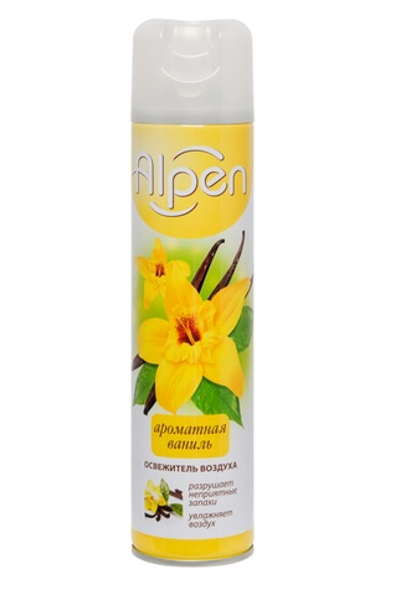 Освежитель воздуха ALPEN 300 мл., Ароматная ваниль (12)