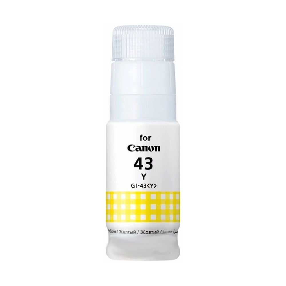 Контейнер с чернилами CANON GI-43 Y желтый, 60 мл