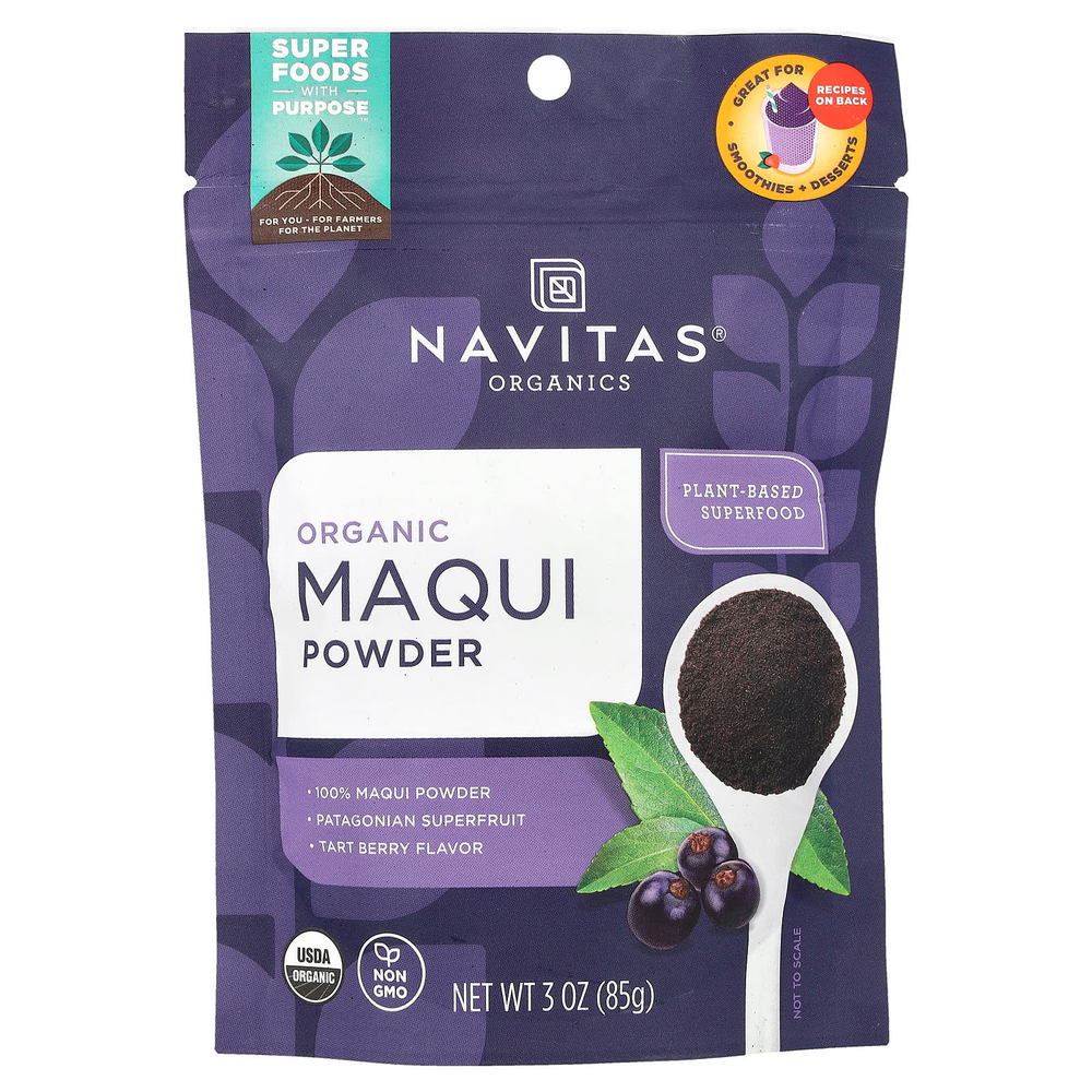Navitas Organics, Органический порошок маки, тарт, 85 г (3 унции)